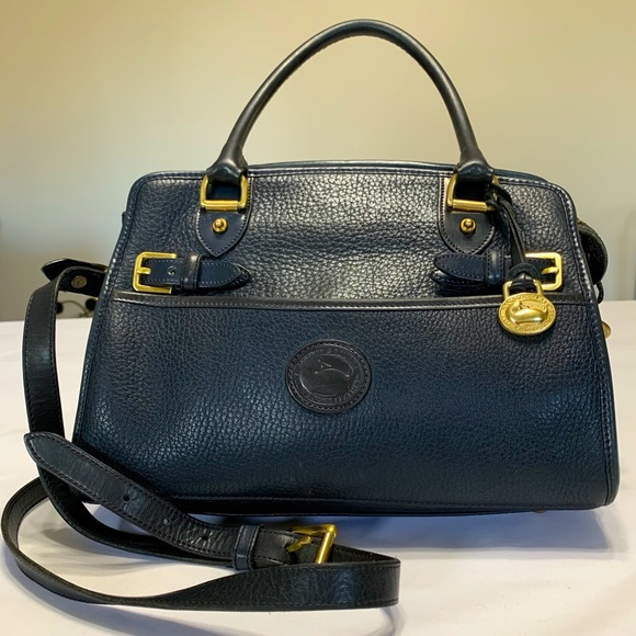Dooney&Bourke•Vintage•Navy Blue•Leather - Picture 2 of 12